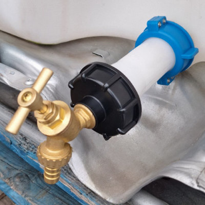 Cost Wise Ibc S60X6 Storage Tank Easy Fit Swivel Extender+Brass Bib Tap With Hose Barb from B&Q