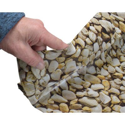 Cost Wise Pebble Effect Pvc Pond Liner 5M X6M  Heavy Duty 450Gsm Garden Fish & Koi Pond / Wildlife Pool LinerUv Resistant from B&Q