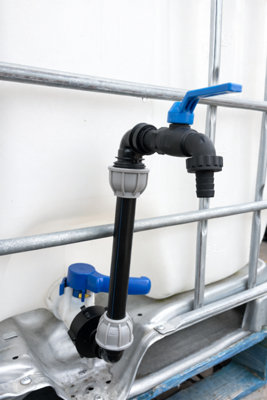 Cost Wise Swan Neck Ibc Tank Riser Kit 30Cm Tap ExtensionFits 2" S60 X 6 OutletEasy Filling For Buckets & Watering Cans(Black Lever Tap) from B&Q
