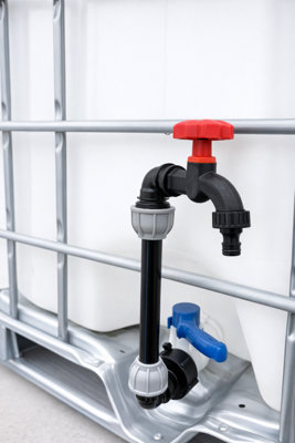 Cost Wise Swan Neck Ibc Tank Riser Kit 30Cm Tap ExtensionFits 2" S60 X 6 OutletEasy Filling For Buckets & Watering Cans( Black Dial Tap) from B&Q