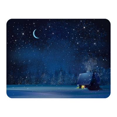 Andrew Lee Night Winter Landscape (Blanket) / Default Title from B&Q
