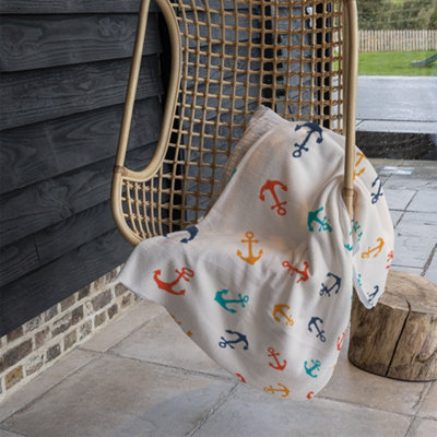 B&Q -  Multi Coloured Anchors (Blanket) / Default Title