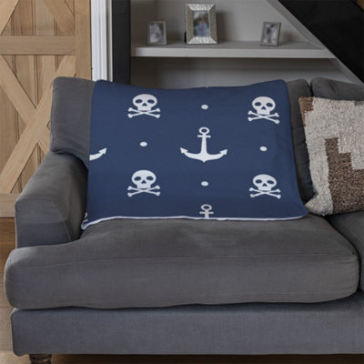 Andrew Lee Anchor With Skull & Bones (Blanket) / Default Title from B&Q