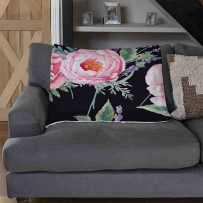 Andrew Lee Watercolour Painting Of Flowers (Blanket) / Default Title from B&Q
