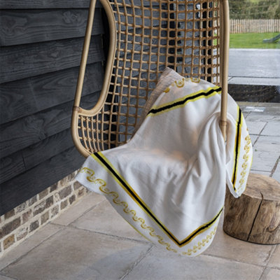 Andrew Lee Ancient Egyptian Gold Border (Blanket) / Default Title from B&Q