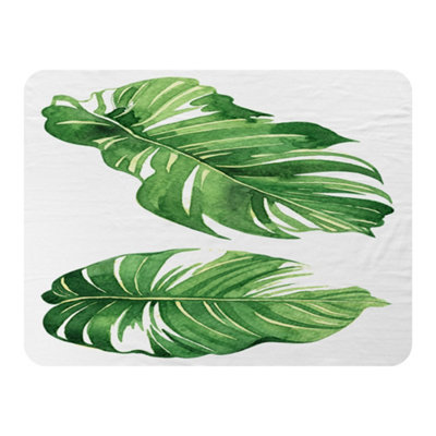 Andrew Lee Twin Botanical Leaves (Blanket) / Default Title from B&Q