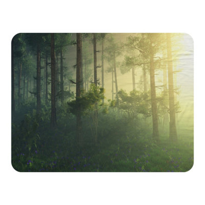 Andrew Lee Forest In The Morning In A Fog In The SunTrees In A Haze Of LightGlowing Fog Among The Trees (Blanket) / Default Title from B&Q