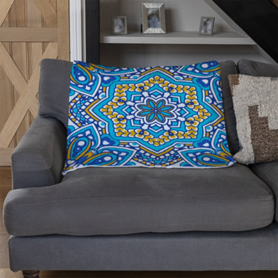 Andrew Lee Floral And Geometric Embellished Tiles (Blanket) / Default Title from B&Q
