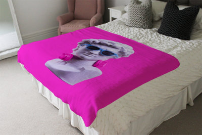 Andrew Lee Plaster Statue Of David's Head In Blue Sunglasses (Blanket) / Default Title from B&Q