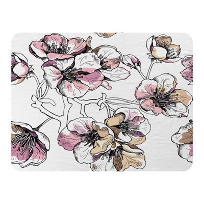 Andrew Lee Flower Illustration (Blanket) / Default Title from B&Q