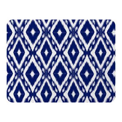 Andrew Lee Tribal Art Ikat Ogee In Traditional Classic Blue (Blanket) / Default Title from B&Q