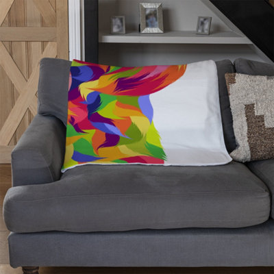 Andrew Lee Animal Dog Illustration Pop Art (Blanket) / Default Title from B&Q