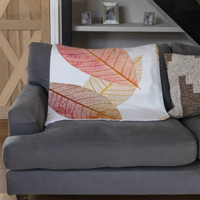 Andrew Lee Autumn Toned Skeleton Leaves (Blanket) / Default Title from B&Q