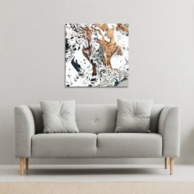 Andrew Lee Bronze Marble (Canvas Print) / 101 X 101 X 4Cm from B&Q