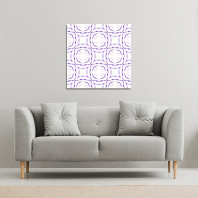 Andrew Lee Purple Brilliant Boho (Canvas Print) / 101 X 101 X 4Cm from B&Q