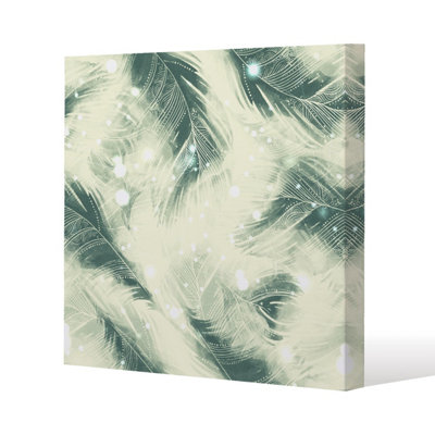 Andrew Lee Feathers Fantastic Birds With Decorative Ornaments (Canvas Print) / 101 X 101 X 4Cm from B&Q