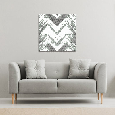 Andrew Lee Grunge Lines (Canvas Print) / 101 X 101 X 4Cm from B&Q