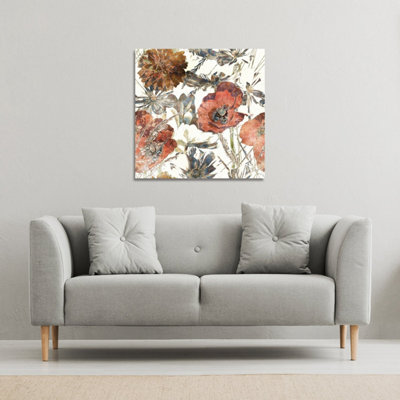 Andrew Lee Watercolour Flower Print (Canvas Print) / 101 X 101 X 4Cm from B&Q
