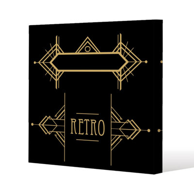 Andrew Lee Art Deco Retro (Canvas Print) / 101 X 101 X 4Cm from B&Q