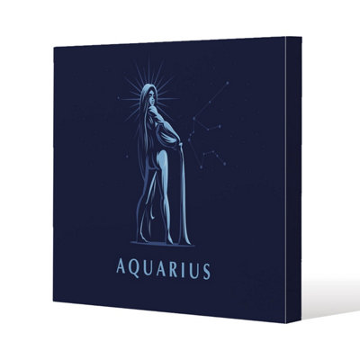 Andrew Lee Sign Of The Zodiac Aquarius (Canvas) / 101 X 101 X 4Cm from B&Q