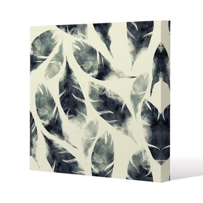 Andrew Lee Feathers Fantastic Birds  Seamless Pattern (Canvas Print) / 101 X 101 X 4Cm from B&Q