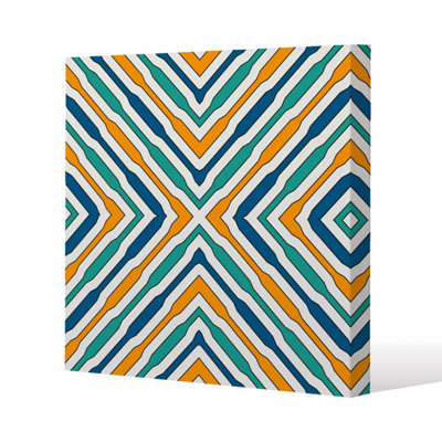 Andrew Lee Ethnic Geometric Figures (Canvas Print) / 101 X 101 X 4Cm from B&Q