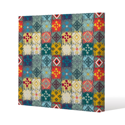 Andrew Lee Tribal Art Boho (Canvas Print) / 101 X 101 X 4Cm from B&Q