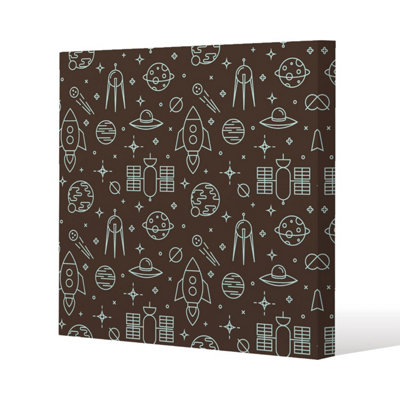 Andrew Lee Planets And Stars (Canvas Print) / 101 X 101 X 4Cm from B&Q