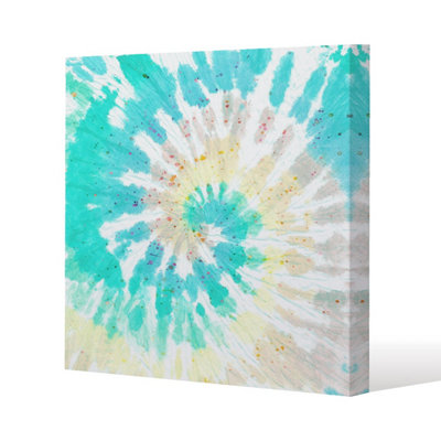Andrew Lee Tie Dye Pattern Shibori Print (Canvas Print) / 101 X 101 X 4Cm