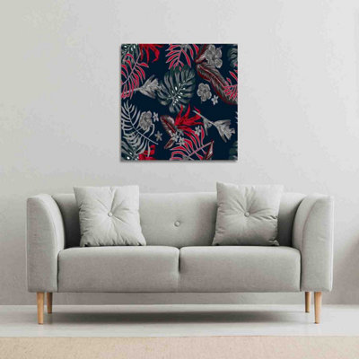 Andrew Lee Leaves Of Tropical Plants (Canvas Print) / 101 X 101 X 4Cm from B&Q