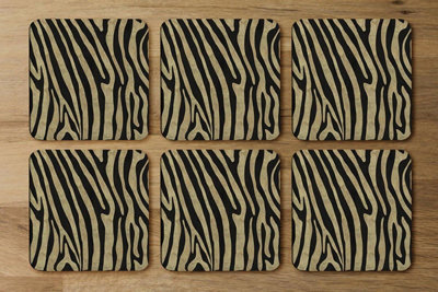 Andrew Lee Golden Zebra (Coaster) / Default Title from B&Q