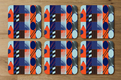 Andrew Lee Deconstructed Postmodern Inspired Artwork (Coaster) / Default Title