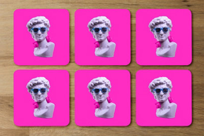 Andrew Lee Plaster Statue Of David's Head In Blue Sunglasses (Coaster) / Default Title from B&Q