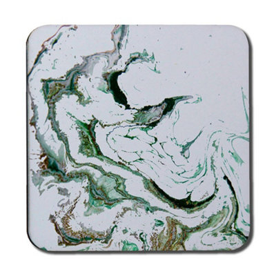 Andrew Lee Gold & Green Marble (Coaster) / Default Title from B&Q