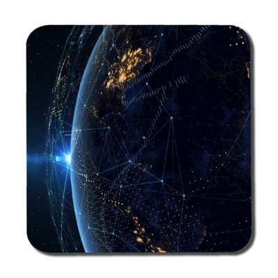 B&Q Connection Lines Around Earth Globe (Coaster) / Default Title