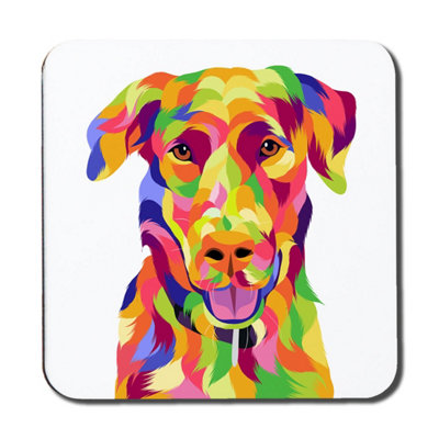Andrew Lee Amazing Illustration Of Dog Pop Art (Coaster) / Default Title from B&Q
