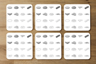 Andrew Lee Burger And Sandwich Icon (Coaster) / Default Title from B&Q