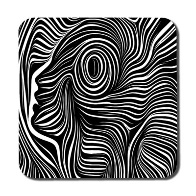 Andrew Lee Woodcut Style On The Subject Of Human Soul (Coaster) / Default Title from B&Q
