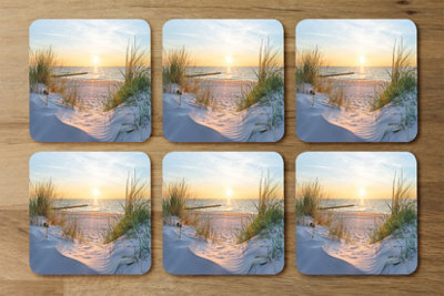 Andrew Lee Sunset At The Baltic Sea Beach (Coaster) / Default Title from B&Q
