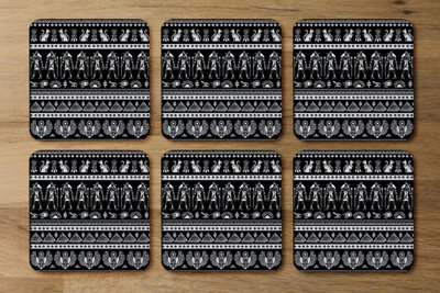 Andrew Lee Heiroglyphs On Black (Coaster) / Default Title from B&Q