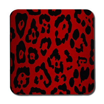 Andrew Lee Red Leopard Print (Coaster) / Default Title from B&Q