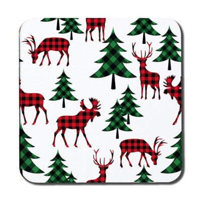 Andrew Lee Buffalo Plaid Woodland (Coaster) / Default Title from B&Q