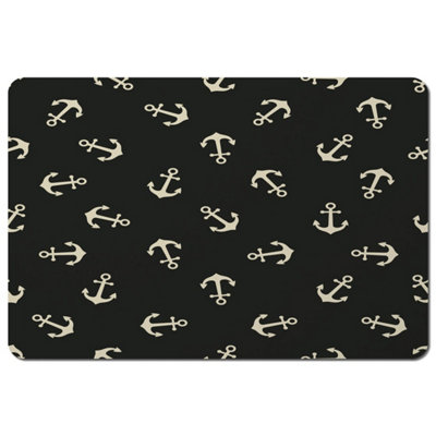 Andrew Lee Anchors On Black Background (Placemat) / Default Title from B&Q