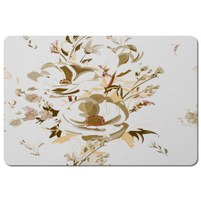 B&Q -  Golden Flower Print (Placemat) / Default Title