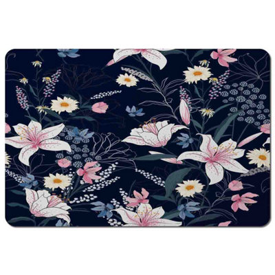 Andrew Lee Tropical White & Pink Flowers (Placemat) / Default Title from B&Q