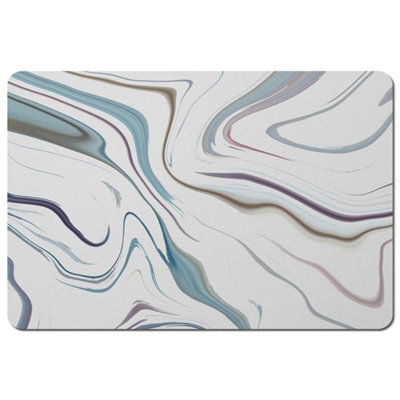 Andrew Lee Blue Rippled Marble (Placemat) / Default Title from B&Q