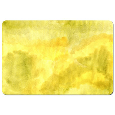 Andrew Lee Yellow Watercolour Placemat Set / Default Title from B&Q