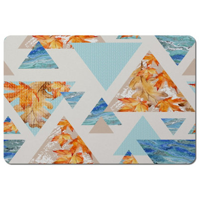 Andrew Lee Triangles With MapleOak LeavesMarble (Placemat) / Default Title from B&Q