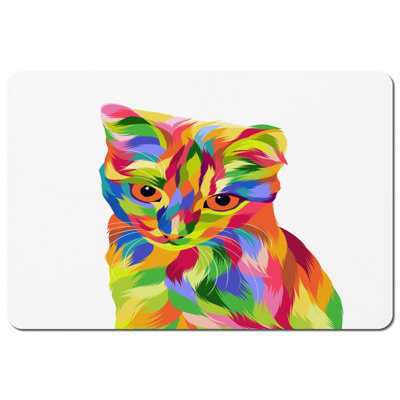 Andrew Lee Animal Cat Illustration Pop Art (Placemat) / Default Title from B&Q