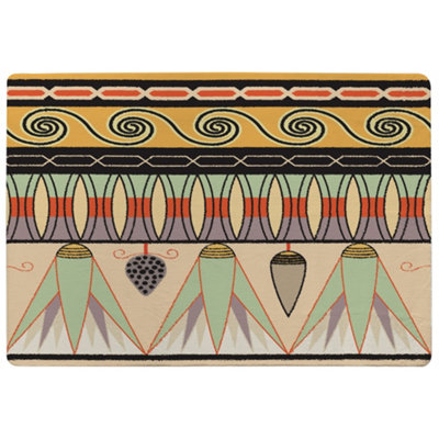 Benjamin Tate Design Egyptian Pattern Designer Special Soft Home Rug from B&Q